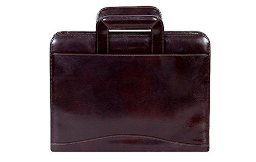 Scully Women's 96Z Italian Leather 3 Ring Zip Binder (Walnut)