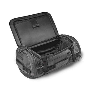HEXAD Carryall Travel Duffel Bag - Includes Backpack Straps and Laptop Sleeve (Black, 60 L)