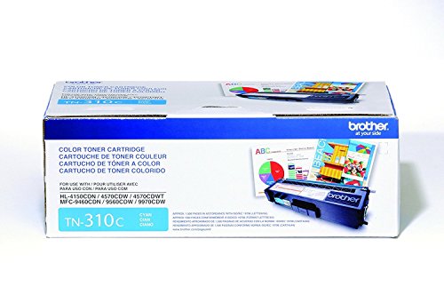 Brother TN310BK, TN310C, TN310M, TN310Y (TN-310BK, TN-310C, TN-310M, TN-310Y) Black, Cyan, Magenta and Yellow Toner Cartridge Set