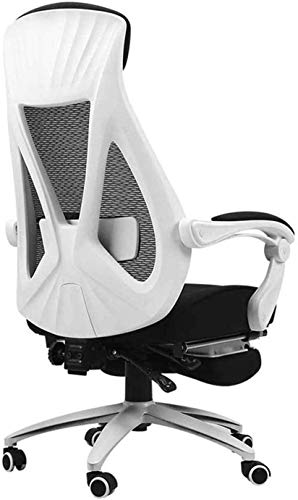 KouRy Ergonomic Mesh Office Gaming Chair with Lumbar Support - White