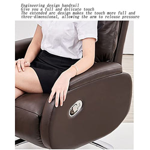 inBEKEA Ergonomic Leather Boss Chair, 160° Reclining High-Back Computer Chair with Electric Footrest