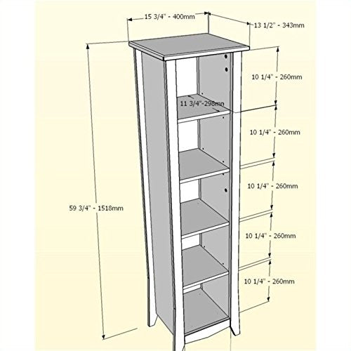 Elegance Bookcase 200217 from Nexera, Espresso