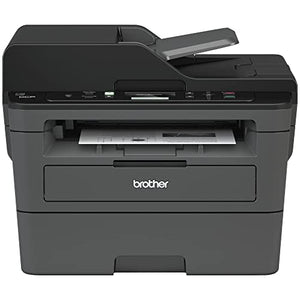 Brother DCP-L2550DW All-in-One Wireless Monochrome Laser Printer, Print Scan Copy - 2400 x 600 dpi, 36 ppm, 250-Sheet, 50-Sheet ADF, Automatic Duplex Printing, JAWFOAL Printer Cable