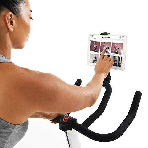 Women’s Health Men’s Health Indoor Cycling Exercise Bike with MyCloudFitness App and Phone/Tablet Holder, Black (1227)