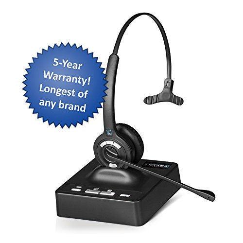 Leitner OfficeAlly LH270 Wireless Telephone Headset with Noise Cancelling Microphone - 5-Year Warranty - Works with Cisco, Polycom, Yealink, Avaya, Softphones, VoIP, Skype, and 99% of Office Phones
