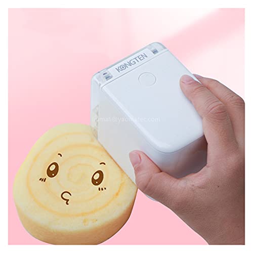 Label Printer Machine Coffee Print Portable Inkjet Printer Handheld Edible Food Printer in Biscuit Bread Cake Coffee Mold Latte Baking Mold Printer