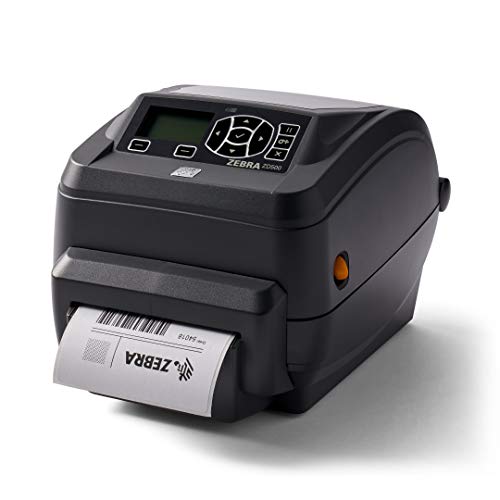 Zebra ZD500t Thermal Transfer Desktop Printer 300 dpi Print Width 4 in WiFi Ethernet Parallel Serial USB with Cutter ZD50043-T21A00FZ