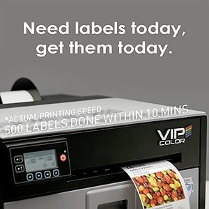VIPColor VP550 Color Label Printer - Fast Desktop Color Label Printer; Water-Resistant Labels; Prints up to 8 IPS