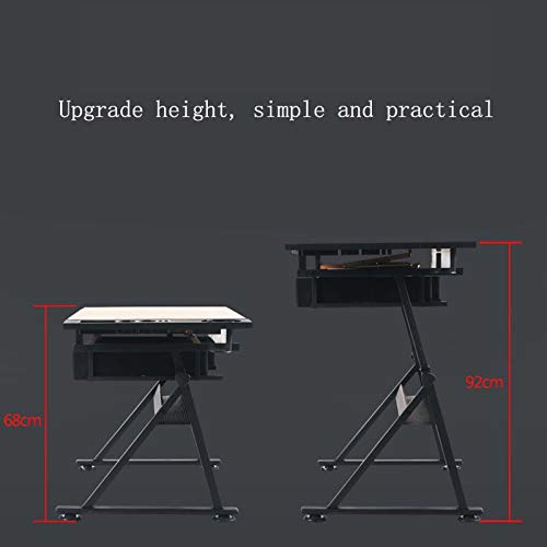 BOPP Drafting Table for Artists, Drafting Table Desk with Drawers, Tray and Stool, Professional Drawing Desk, Art Craft Work Station Adjustable Height Angle for Artists and Architecture