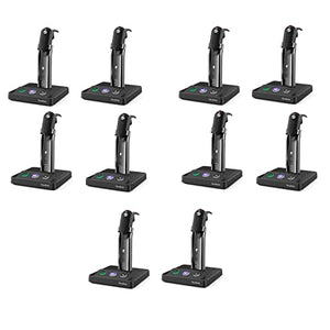 Yealink WH63 Wireless DECT Headset Teams Certified, Single Ear Office Headset - 10 Pack