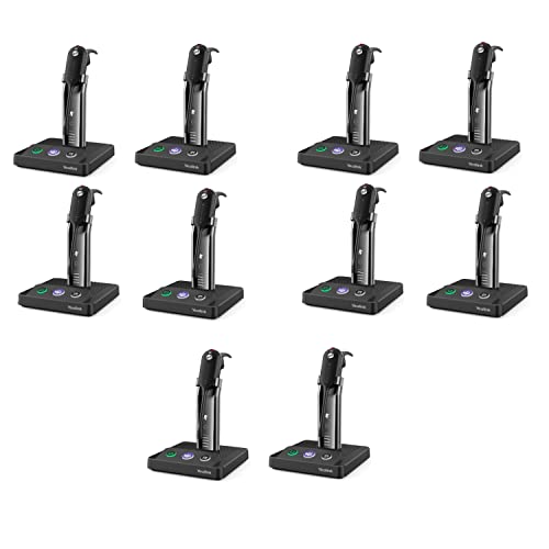Yealink WH63 Wireless DECT Headset Teams Certified, Single Ear Office Headset - 10 Pack