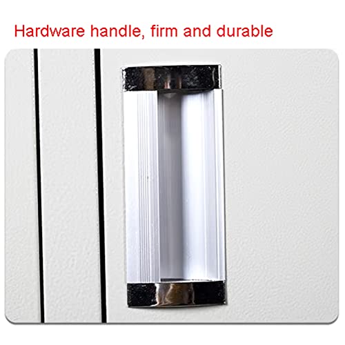 EDWAL Vertical Storage Filing Cabinet with Lock, Metal, Visible Doors, A4/Letter Sized Documents