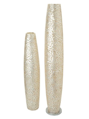 KOUBOO Capiz Seashell Flower Floor Lamp, Medium