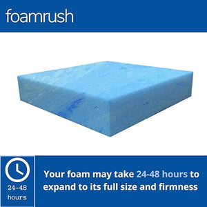 FoamRush Cooling Gel Memory Foam Insert 12" x 26" x 32" - Made in USA