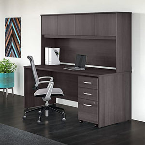 Bush Business Furniture Studio C Storm Gray 72W Hutch