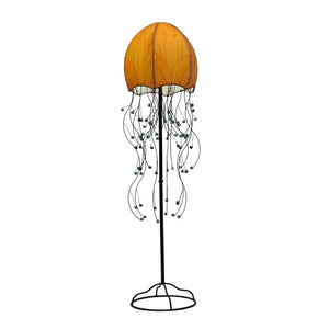 Eangee Jellyfish Series Floor Lamp, 67-Inch Tall, Orange
