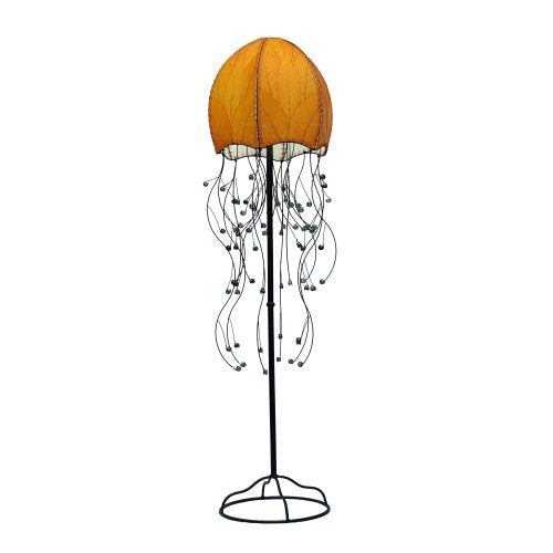 Eangee Jellyfish Series Floor Lamp, 67-Inch Tall, Orange