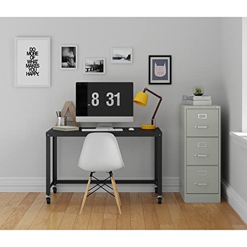Lorell Fortress Vertical File Cabinet, Gray