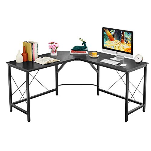 Mr IRONSTONE L-Shaped Desk 59" Computer Corner Desk, Home Gaming Desk, Office Writing Workstation, Space-Saving, Easy to Assemble