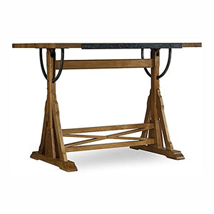 Drafting Table American Desk Design Desk Painting Table Solid Wood Easel Designer Painting Table Solid Wood Desk (Color : Natural, Size : 135x85x96cm)