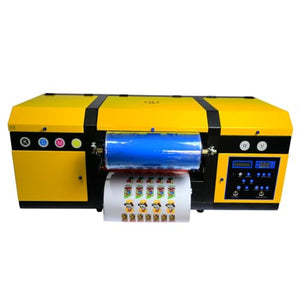 Ovsuqu A3 UV DTF Printer - PET Film Transfer & Golden Foil Sticker Printing Machine for Glass, Wood, Leather