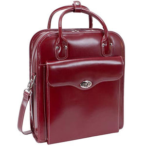 McKlein Women's Briefcase, Red, 14"x5"x16.5"