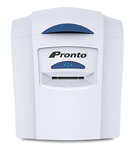 Magicard Pronto ID Card Printer and XL Supplies Package (1 - MA300ymcko / 300 - CR80 30ML White PVC Cards / 1 Photo ID Camera) with Bodno Bronze Edition ID Software
