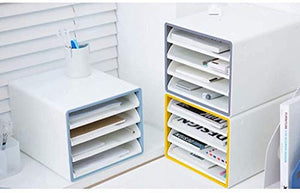 SHABOZ Plastic Office Storage Cabinet White 29×34×24CM