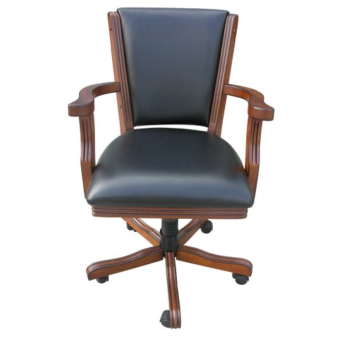 Hathaway Poker Table Arm Chair (Set of 4), Walnut