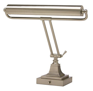 House of Troy P15-83-52 16-Inch Portable Desk/Piano Lamp, Satin Nickel Finish