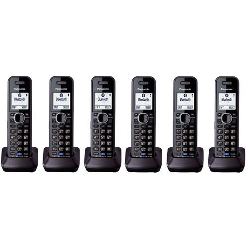 Panasonic KXTGA950B Dect 6.0 Handset 2-Line Landline Cordless Telephone (6-Pack)