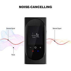 TESIYI Mini AI Translator Device with Camera Translation Function, 106 Languages Instant Two-Way Voice Translation, Noise-Cancelling … (Black)