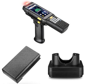 MUNBYN Long-Range Android Barcode Scanner with Spare Battery and Dock Charger