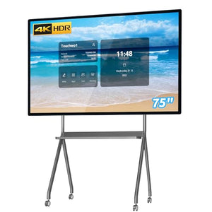 TouchWo 75 inch 4K Interactive Whiteboard with Android 11 & Windows 10 Pro