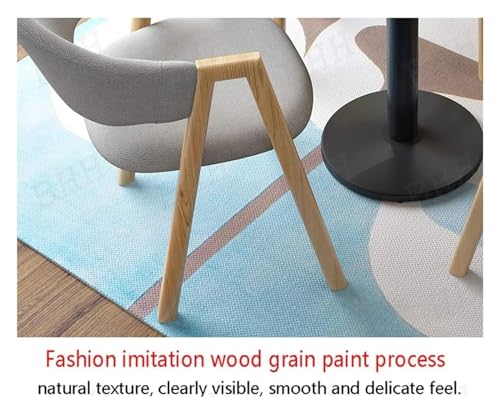 DioOnes Table Set with Chairs - 60cm Small Round Dining Table and Leisure Sofa Cloth Seats