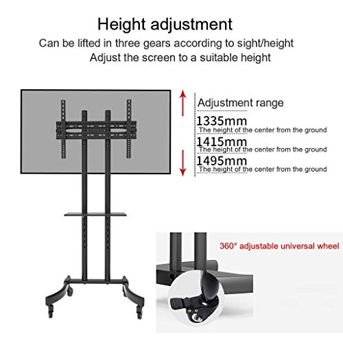 Generic TV Cart Universal TV Stand for 32-65 Inch TVs