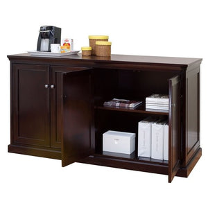 Buffet Storage Credenza with Espresso Finish - 68" W x 24" D, NBF Signature Series Extendable Tables Collection