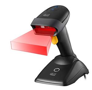 NuScan 2500TB - Commercial Wireless 2D Barcode Scanner with Charging Cradle, Antimicrobial, CCD Sensor, with USB for POS