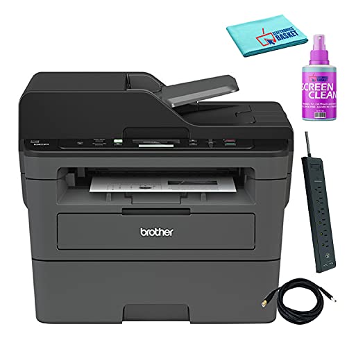 Brother DCP-L2550DW All-in-One AIO Compact Multifunction Wireless Monochrome Laser Printer with Auto-Duplex Best-Value Bundle - Includes - Essential Cleaning Kit + More