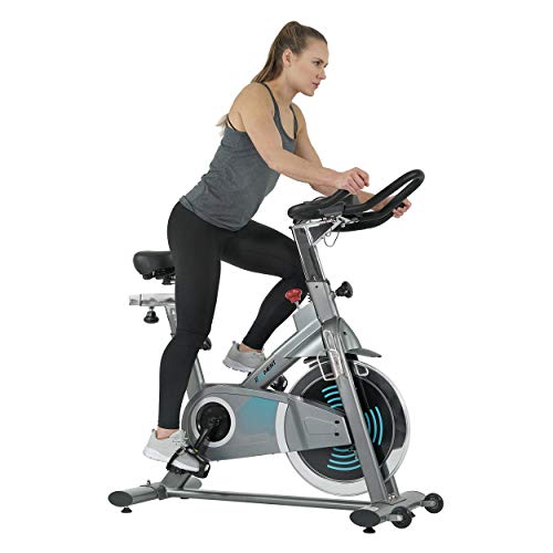 EFITMENT Indoor Cycling Bike, Magnetic Resistance Belt Drive Exercise Stationary Cycle w/ Digital Monitor, Pulse Grips, Ipad/Tablet Holder, Chromed Flywheel (29 LB Flywheel)