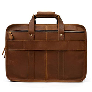 ZXYZD Retro Handbag Large Capacity Briefcase Multi-Compartment Computer Bag Messenger Men's Bag Large Bag (Color : A, Size : 45 * 31 * 16cm)