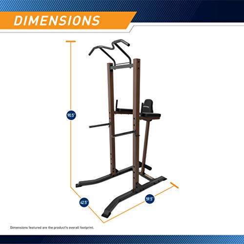 Steelbody Strength Training Power Tower Pull Up & Dip Station VKR Home Gym STB-98501