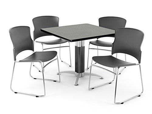 OFM PKG-BRK-028-0005 Breakroom Package, Gray Nebula Table/Gray Chair
