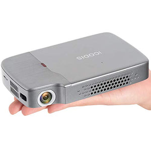 iCODIS RD-818 Portable Projector, DLP Support 1080P, 2000lm Pico Video Projectors, Perfect for Entertainment Business, Mini Size & 120" Display, Build in Rechargeable Battery, Compatible With TV Stick