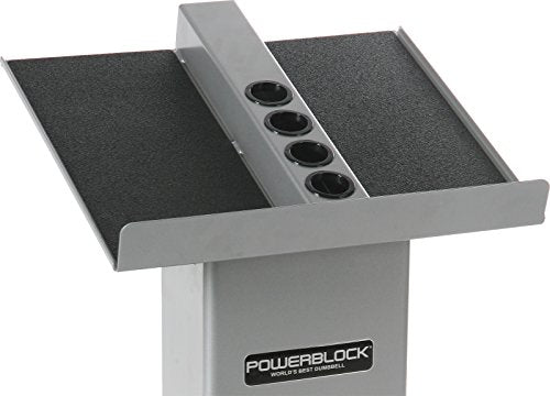 POWERBLOCK Large Column Stand, Silver/Black, Model:Large Column Stand Silver