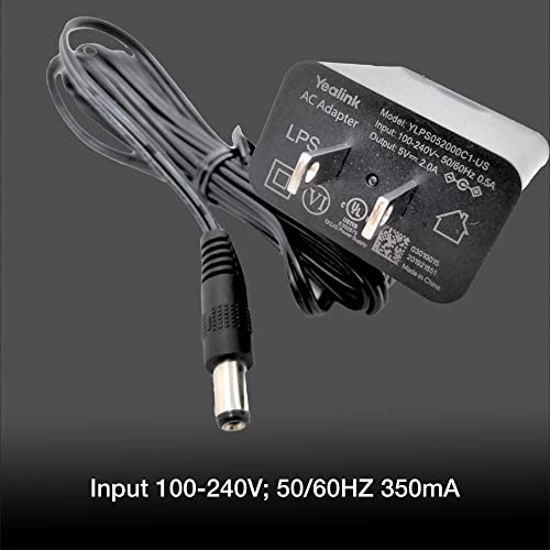 Global Teck Worldwide Yealink PS5V2000US Power Supply Bundle - 10 Pack with GTW Microfiber Cloth