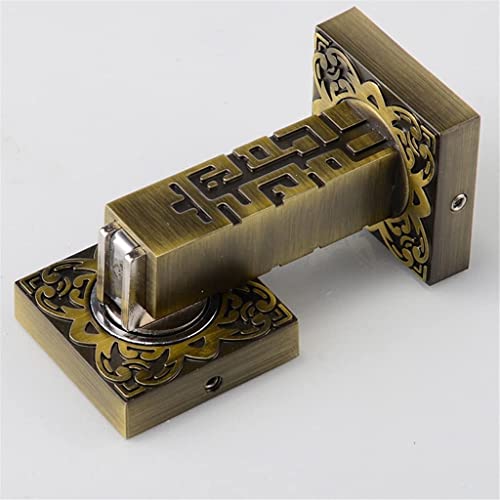 Chinese Style Antique Copper Door Stopper - Villa Furniture Hardware Anti-Collision Magnet Door Stops (Color: A)