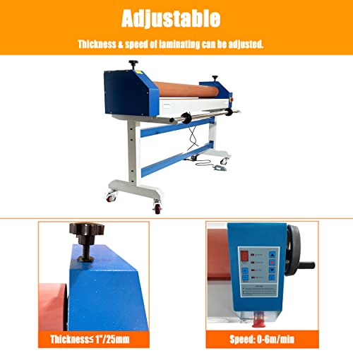 PreAsion 51 Inch Electric Manual Cold Roll Laminating Machine with Film - Commercial Grade