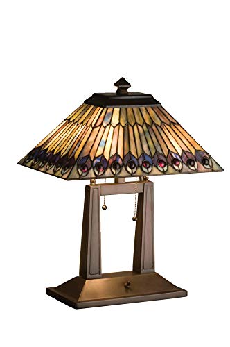 Meyda Tiffany 26300 Lighting, 20" H, Bronze/Dark
