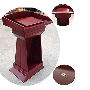 None Lectern Podium Stand Solid Wood Conference Room School Training Host Desk Hotel Wedding Reception Desk #2